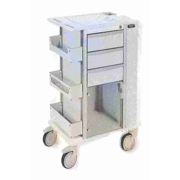 Wheeled 5-Drawer Storage Cart W/ 3" Casters